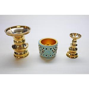 仏具 本山彫 五具足 4.5寸 仏具セット 真宗大谷派 東 : 仏壇職人 関