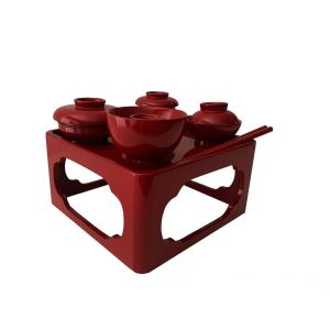 仏膳椀 木製掛盤膳 椀付 惣朱 8.0寸 : 熊野古道仏壇センター - 通販