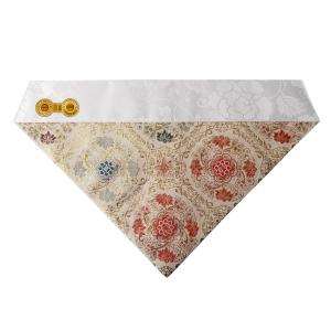 仏具 三角打敷 金襴錦地 西陳織 正絹金紗 30代 : 仏壇職人 関工作所