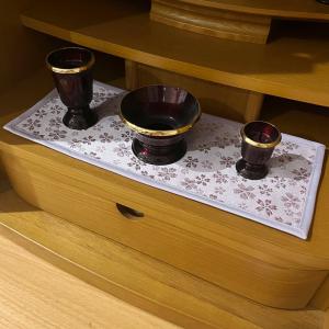 仏具 防火マット 仏壇内 小花 具足の敷物 防...の詳細画像1