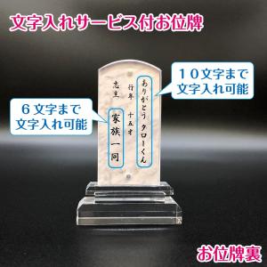 ペット用 位牌 名入れサービス 大切なペットと...の詳細画像2