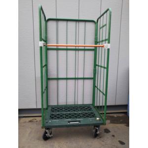 中古カゴ台車 W950×D800×H1700mm K063