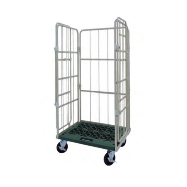 W1100×D800×H1700mm　カゴ台車　観音扉付きコンビテナー　ヤマト モビリティ＆Mfg....