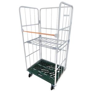 W850×D650×H1700mm カゴ台車 中古品 K123 送料別途 : 物流機器.com