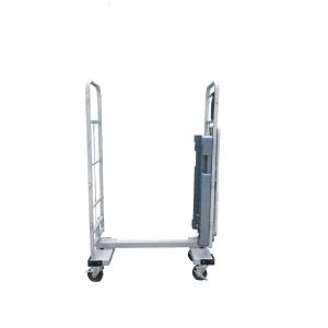 W1100×D800×H1700mm メッシュセキュリティーカゴ台車 新古品 K080 送料