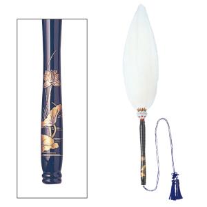 仏壇屋 滝田商店 払子（ほっす） 極上品（堆朱柄） 正絹朱色房付き