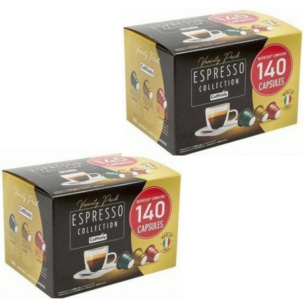 カフィタリー ネスプレッソ 互換カプセル 140個 アソート 3フレーバー エスプレッソ レギュラー...