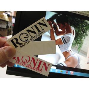 Ronin Eyewear Skate （ロニンアイウェアースケート) OG Logo Ronin Stiker 8cm×2.5ｃｍ （スケートボード スケボー サーフィン ハードウェア キャップ,ロニン