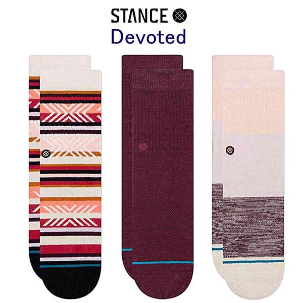 スタンス ソックス 靴下 レディース ボーイズ キッズ 3足セット Stance Socks 3Pa...