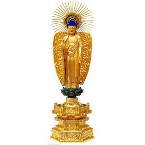 仏像 浄土真宗本願寺派 阿弥陀如来 5寸中七肌粉 : お仏壇のよねはら