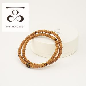 腕輪数珠（念珠）一品（ひとしな） 天然木 桜108玉 ピーモンタイト