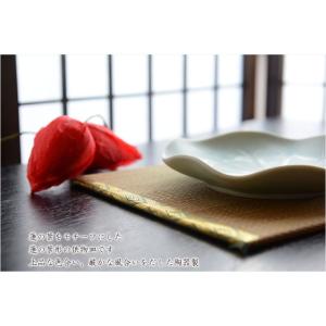 国産仏具【美濃焼:蓮の葉供物皿(陶器製)】お盆...の詳細画像1