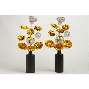 お盆用品【盆花(ぼんばな):銀三輪仕立て】お得...の詳細画像1