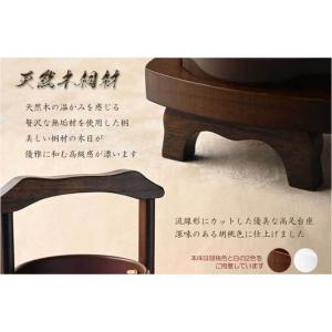 お盆提灯【仏縁堂オリジナル 天然木桐製・廻転筒...の詳細画像3