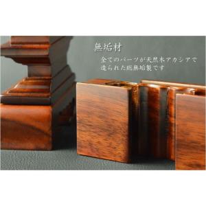 位牌【天然木位牌:アカシア春日 3.5寸 アカ...の詳細画像3