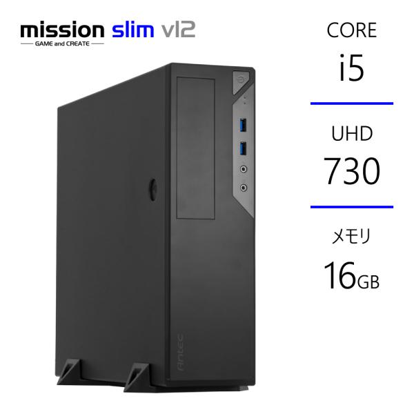 スリムPC Core i5-12400 メモリ16GB SSD500GB B760 グラボなし BT...