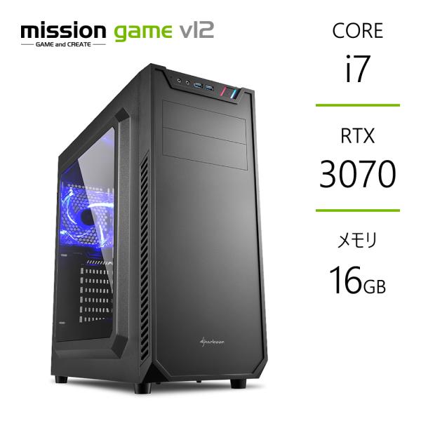 ゲーミングPC RTX3070 Core i7-12700F メモリ16GB SSD1TB B760...