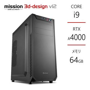 ワークステーション Core i9-12900K NVIDIA RTX A4000 メモリ64GB SSD500GB Z790 240mm水冷 Quadro後継 BTO デスクトップ Mission｜パソコンショップミッション