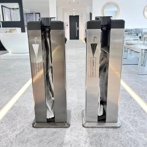 傘立て KP-19NH ステンレス製 3本収納 傘ぽん スリムタイプ ホルダー付き KP-19NH 傘袋自動装着機 折りたたみ