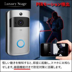 セール中！　法人様限定　防犯　カメラ付き　ワイヤレスインターホン　スマホ連携　工事不要　監視　配線不要　自動録画　電池なし　１年保証