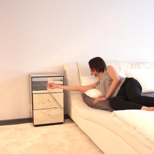 ミラー家具 5段チェスト ディスプレイスタンド サイドテーブル ミラー