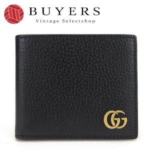 GUCCI（グッチ） 二つ折り財布 札入れ メンズ GGマーモントダブルG