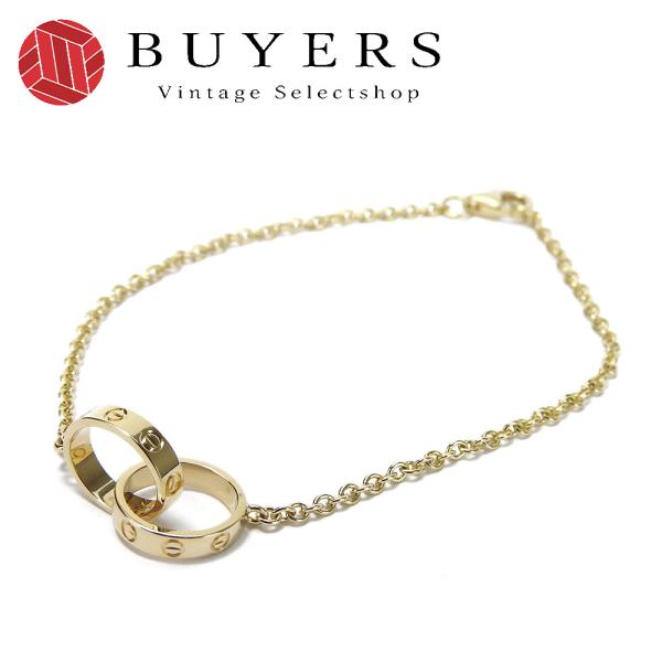 中古 カルティエ ブレスレット ベビーラブブレス COJO6006 K18YG 約4.0g イエロー...