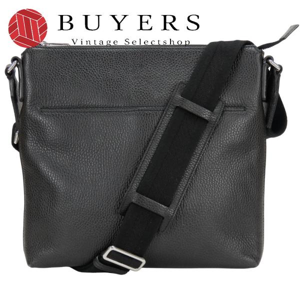中古 グッチ ショルダーバッグ コスモポリス 394915 レザー ブラック 斜め掛け シンプル メ...