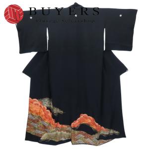 中古 留袖 正絹(金銀糸除く) 着丈約157cm...の商品画像