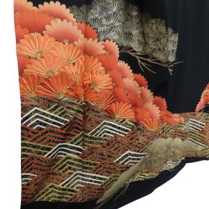 中古 留袖 正絹(金銀糸除く) 着丈約157c...の詳細画像4