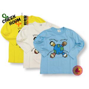 LINE登録で300円クーポン アウトレット/春夏物/世界の挨拶 ロングTシャツ/CHEEK ROOM チークルーム/DD｜buyersnetclub