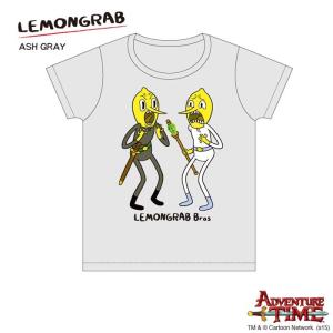 LINE登録で300円クーポン アドベンチャータイム Tシャツ レモングラブ/アッシュグレー/レディース/M/ Adventure Time｜buyersnetclub