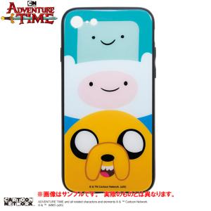 LINE登録で300円クーポン iPhone7/8/新SE スマホケース （ガラスケース） ファミリー アドベンチャータイム Adventure Time｜buyersnetclub