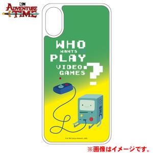 LINE登録で300円クーポン iPhoneX iPhoneXS スマホケース （ネオンサンドケース） VIDEO GAME アドベンチャータイム Adventure Time｜buyersnetclub