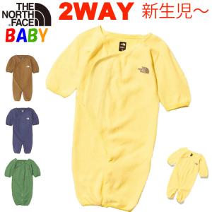 出産祝い ノースフェイス ベビー クレイドルコットン2wayロンパース 〜6か月 60-70cm オーガニックコットン North Face 日本製 男の子女の子アウトドアブランド｜buyersnetclub