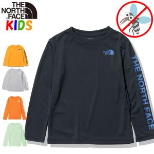 LINE登録で300円クーポン ノースフェイス キッズ 100-150cm 長袖Tシャツ TNFビーフリーNorth Face 男の子女の子アウトドアブランドかっこいい｜buyersnetclub