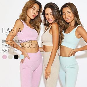 ジムウェアー LAVIA ヨガウェア セット 上下 おしゃれ