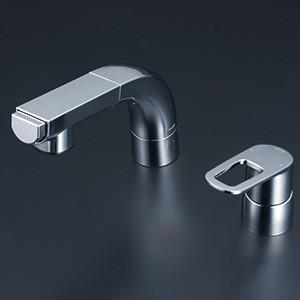 KVK 水栓 ケーブイケー KVK KF14EF2 洗面用2ハンドル洗髪シャワー