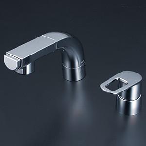KVK 水栓 ケーブイケー KVK KF14EF2 洗面用2ハンドル洗髪シャワー