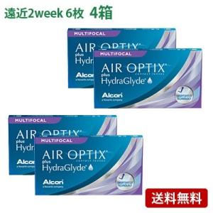 エアオプティクス プラス ハイドラグライド マルチフォーカル 4箱セット(左右各2箱)   【 遠近...