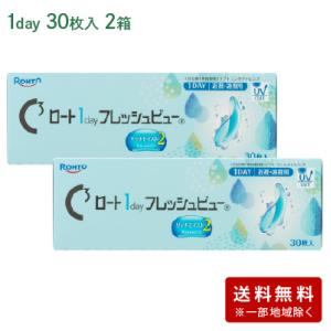 [NEW] ロート1dayフレッシュビューリッチモイスト2（30枚入）2箱セット（左右各1箱）   ...