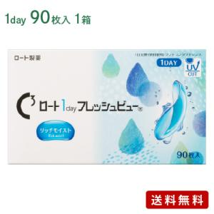 ロート1dayフレッシュビューリッチモイスト（90枚パック）   / コンタクトレンズ ワンデー 1...