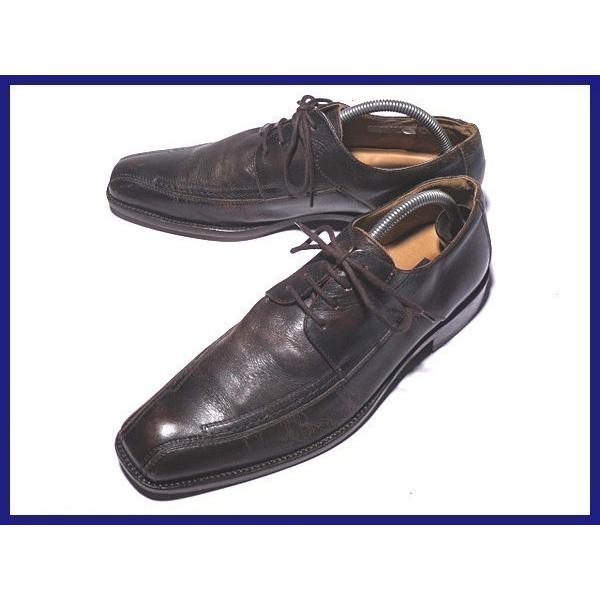 ドイツ製美品★ロイド/Lloyd★オールレザー/スワールモカ27.0暗茶◆7L90