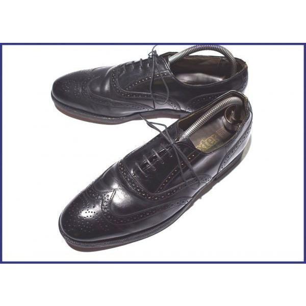 80s-90s?/Vintage★美品/USA製★デクスターDexter★フルブローグ:26.0黒/...