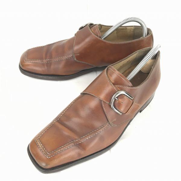 80s-90s?フランス名門★ローディング/LODING Shoes★本革/モンクストラップ【27....