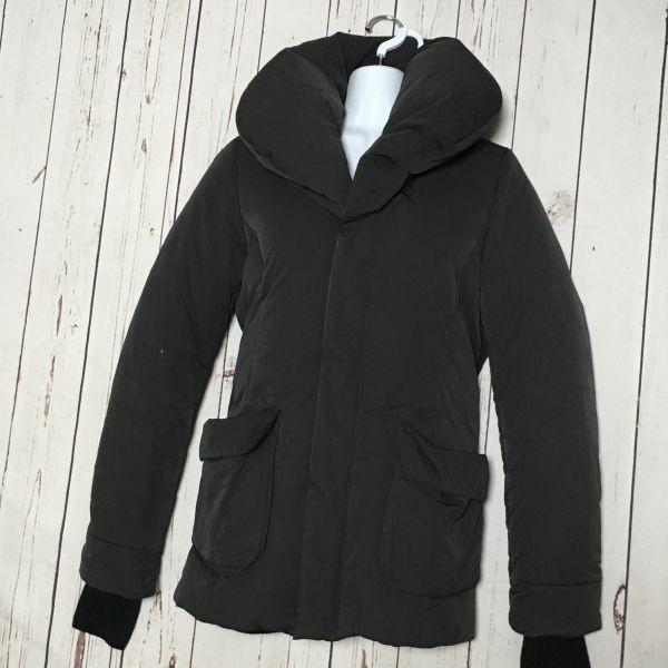 SLY★高比率77％/ダウンジャケット【2/レディースM/黒】/ボリュームカラー/スライ◆H52