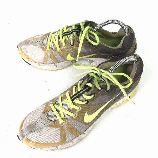 NIKE/ナイキ★Zoom Victory/メッシュ/ローカットスニーカー【28.0/白×黄色×グレ...