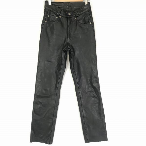 USA製ビンテージ★Schott/ショット★頑強/本牛革/ライダース/レザーパンツ【W26/ウエスト...