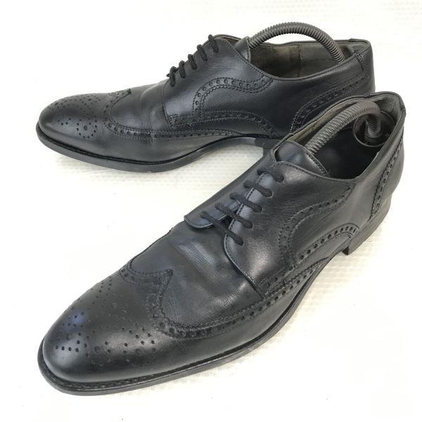 4万↑ドイツ製★ロイド/Lloyd/高級モデル★本革/ウイングチップ【9F/43/27.5/黒/BL...
