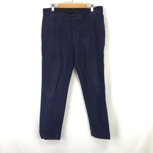 EDIFICE【エディフィス】 コットンパンツ メンズ【size:48/W82cm/股下75cm/紺...